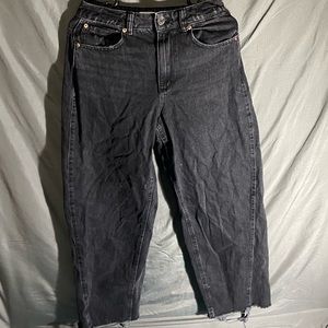 black denim ample baggy jeans, size 03 in jeans.